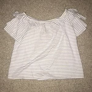 Off the Shoulder striped top